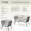 tectake® Garten-Loungeset Sundo im Rope-Design mit Produktbild-Vorschau 5