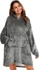 Pullover Sweatshirt Mit Kapuze Robe Decke Hoodie Decke Produktbild-Vorschau 2