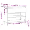 Schuhregal Betongrau 70x36x60 cm Holzwerkstoff Produktbild-Vorschau 11