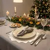 Tischset Metallic Blume 6er Set abwaschbar, rundes Platzset Produktbild-Vorschau 10