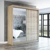 Schwebetürenschrank, 2-türig Schrank mit Spiegel! Moderne Produktbild-Vorschau 1