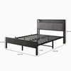MODFU Metallbetten Jugendbett 140x200 mit Hohem Produktbild-Vorschau 2