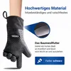 Ofenhandschuhe 2x Backhandschuhe Topfhandschuhe Schwarz Produktbild-Vorschau 3