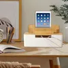 Kabelmanagement Box mit Bambusdeckel, Kabel Organizer für Produktbild-Vorschau 6