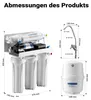 Naturewater osmosi inversa a 5 stadi 180 litri/giorno con Anteprima dell’immagine prodotto 12