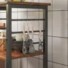 Rollbarer Schrank, rustikaler Frühstückstisch, Küchenwagen Produktbild-Vorschau 3
