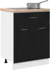 vidaXL Hängeschrank Schwarz Eichen-Optik 60 x 46 x 81,5 cm Produktbild-Vorschau 3