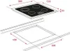 Teka TB6310, Černá, Vestavěné, Keramický, Sklo, 3 zóna/zón, Náhled obrázku produktu 2