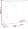 vidaXL Příborník Grey Sonoma 80x36x75 cm výrobek z Náhled obrázku produktu 8