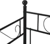 Łóżko metalowe 'Granada' 90x200 cm stalowe czarne Podgląd zdjęcia produktu 6