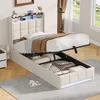 Boxspringbed 90x200 cm met USB-poort, bed met opbergruimte, Productafbeelding-voorbeeld 1