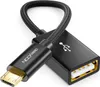 deleyCON 0,1m USB 2.0 OTG Adapter Kabel Nylon + Produktbild-Vorschau 1