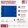 GGM Wechselmappe DIN A4 Blau 3 Druckknöpfe für Produktbild-Vorschau 8