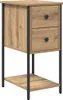 vidaXL Nočný stolík dub ručne vyrobený 32 x 42 x 70 cm Náhľad obrázku produktu 2