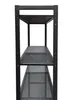 Waschmaschinenregal 64x26x185cm Schwarz Standregal Produktbild-Vorschau 6