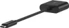 A black USB-C to Ethernet adapter with a cable and USB-C connector. Produktbild-Vorschau