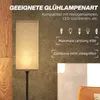 HOMCOM Stehlampe, Moderne Stehleuchte mit Fußschalter, Produktbild-Vorschau 5