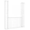 vidaXL Gabionenkorb U-Form mit 2 Säulen Eisen 140x20x200 cm Produktbild-Vorschau 1