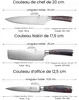 PAUDIN NS1 - Set de couteaux 3 pièces - Couteaux japonais Voir les images du produit 2