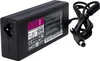 A black laptop power adapter with its cable is shown on a white background. Produktbild-Vorschau