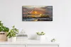 Wanduhr Bürouhr Leinwand Bild 60x30 Gemälde Küste Ozean Produktbild-Vorschau 3