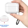 A hand holding a transparent protective case for AirPods Pro 3. Produktbild-Vorschau