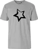 Huuraa Herren T-Shirt Stern Star XL Sport Grey Bio Produktbild-Vorschau 2