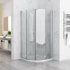 MIQU Duschkabine Runddusche 80x80x197 cm  Duschabtrennung Produktbild-Vorschau 1
