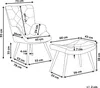 BELIANI Ohrensessel Patchwork/ Bunt Hocker Polsterbezug mit Produktbild-Vorschau 7