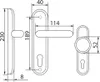 GAMAR 90 WB weißer Drehtürknopf/Griff Produktbild-Vorschau 2