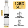 Set di 12 bottiglie di vetro da 250 ml con tappo a vite - Anteprima dell’immagine prodotto 3