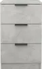 vidaXL Nočný stolík Concrete Grey 40x36x65 cm Náhľad obrázku produktu 4
