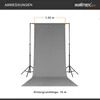 Walimex pro Papierhintergrund grau 1,35m x 10m, Nahtloser Produktbild-Vorschau 5