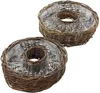 2x Pflanzrad aus Weide, braun, Pflanzschale, Blumenschale, Produktbild-Vorschau 4