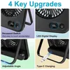 Tischventilator mit Akku 1200 mAh USB Ventilator USB Mini Produktbild-Vorschau 11