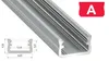 LED Aluminium Profil Leiste Weiß | Typ A | Mit Endkappe und Produktbild-Vorschau 2