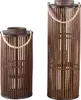 PTMD - Zafria Laterne - Braun - 24x24x70cm Produktbild-Vorschau 2