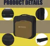 A collage of images showing details of a black and brown storage bag with the brand name 'RETEKESS' visible. Produktbild-Vorschau