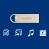 Philips, USB 2.0, 128 GB, diseño vintage plateado Vista previa de la imagen del producto 7