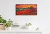 Wanduhr Bürouhr Leinwand Bild 60x30 Gemälde Wiese Blumen Produktbild-Vorschau 3