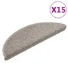 vidaXL Samolepicí rohože na schody Sisal Look 15 ks 56x17x3 Náhled obrázku produktu 8
