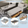 Merax Outdoor Patio Daybed, Lettino doppio con ripiani, Anteprima dell’immagine prodotto 6