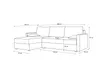 A line drawing of a sectional sofa with dimensions indicated by measurement lines and numbers. Podgląd zdjęcia produktu