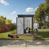 HOMAVO Gerätehaus Metall mit Pultdach, Gartenhaus Metall Produktbild-Vorschau 2