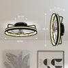 Stropní ventilátor HOMCOM s LED osvětlením, dálkovým Náhled obrázku produktu 3