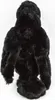 The back view of a black plush toy, possibly a gorilla or bear, against a white background. Produktbild-Vorschau