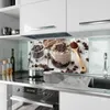 Küchenrückwand Spritzschutz Glas mit Motiv Kaffeedessert Produktbild-Vorschau 2