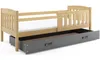 Kinderbett mit Stauraum mit Matratze 80x160 BRIGID – Kiefer Produktbild-Vorschau 2