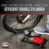 HEYNER® Ręczna pompka do opon z podwójnym cylindrem i Podgląd zdjęcia produktu 6