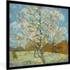 MuchoWow® Gerahmtes Poster Blühender Pfirsichbaum - Vincent Produktbild-Vorschau 1